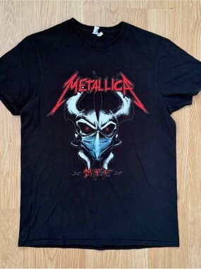 Metallica MTF 2020 Concert T-Shirt Black Graphic Rock Band Tee